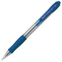 Pilot Supergrip Retractable Ballpoint Pen, 1.0mm Medium Tip, Smooth Ink Flow, Consistent Writing, Ideal for School & Office Use - Blue
