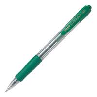 Pilot Supergrip Retractable Ballpoint Pen, 1.0mm Medium Tip, Smooth Ink Flow, Consistent Writing, Ideal for School & Office Use - Green