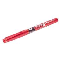 Pilot V Sign Liquid Ink Roller Pen, Smooth Skip-Free Writing, Bold Everyday Lines, Consistent Hold, Comfortable Grip, Ideal for School, Office & Home Use - Red