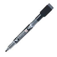 Pilot V Board Master S White Board Marker with Eraser & Magnet, Extra Fine Tip, Be Green, Quick Dry, Waterproof, Fade Resistant, Ideal for School, College & Office Meetings – Black