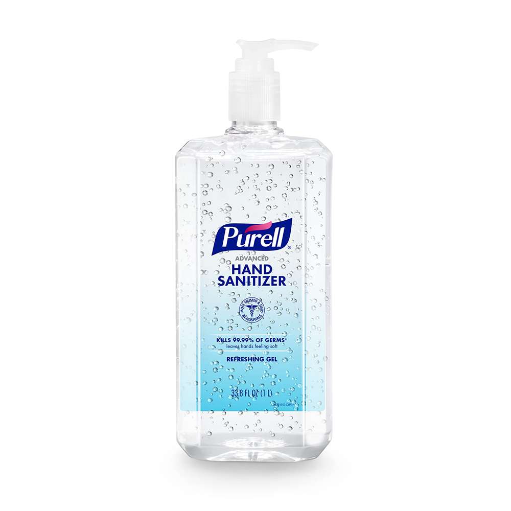 Purell Advanced Plastic Gel Hand Sanitizer Bottle With Pump (Clear 1 L) 0