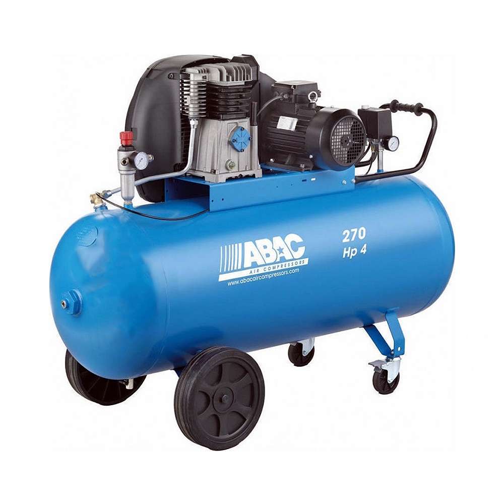 ضاغط الهواء قياس (9Bar) من (ABAC) استطاعة (4HP) حصان باللون الأزرق موديل  (A39B/270CT4) 0