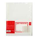 Deli Sheet Protectors, A4, 11-Hole With 50 Micron, Archival Safe, High Resistance Pp Material, Easy-To-Insert Files - Pack Of 20 3