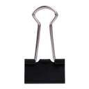Deli Binder Clips, 19 Mm, Strong Holding Power, Steel Spring, Assistant For Office, Black - Box Of 12 1