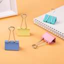 Deli Colorful Binder Clips, 41 Mm (1 3/4″), Strong Hold, Perfect For Office & School Use, Assorted - Pack Of 24 1