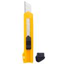 Deli Utility Knife, 18 Mm, Snap-Off Blade, Retractable, Sk5 Steel Blade For Durability, Perfect For Heavy-Duty Cutting Tasks - Yellow 3