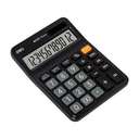 Deli 12 Digit Desktop Calculator, Plastic, Tilted Display, 120-Step Check, Perfect For Office Use - Black 0