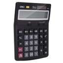 Deli 12-Digit Dual Power Desktop Calculator, Angled 2-Line High Quality Lcd Display Screen - Grey 1