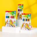 Deli Enovation Wood-Free Color Pencils, Smooth Layering, Perfect For School Crafts & Home Use - Pack Of 18 Colors 2