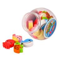 Deli Fancy Erasers, Kids’ Jar, Fun Reward, Perfect For Play School Kids & Home Use, Assorted Shapes & Colors – Jar Of 20