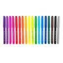 Deli Felt Pens, Washable, 1.0 Mm, Round Barrel, Fibre Conical Tip, Classroom-Friendly, Craft Use - Pack Of 18 Colors 2