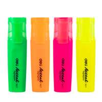 Deli Highlighter, Chisel Tip, Quick-Dry Ink, Highlighting Notes, For School & Office Use, Assorted Colors – Pack Of 4