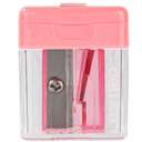 Deli Pencil Sharpener, Cubic Shape, Single-Hole, Everyday Carry For School - Assorted 1