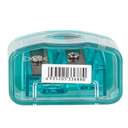 Deli Pencil Sharpener, Cubic Shape, Double-Hole, Compact Design, Perfect For Fast & Clean Sharpening - Assorted 3