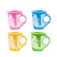 Deli Cup Style Pencil Sharpener, Single-Hole, Mess-Reducing, For School, Office, And Home - Assorted
