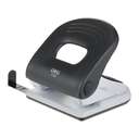 Deli Metal Two-Hole Paper Punch With Ruler, 40-Sheet Capacity, Durable, For School & Office Use - Grey & White 0