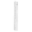 Deli Plastic Ruler, 20cm, Transparent 0