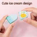 Deli Eraser, Ice Cream Shape, Fun Design, Smooth Erasing 4