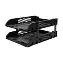 Deli Document Tray, 2 Tier, Professional And Academic Organization, Black 0