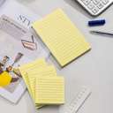 Deli Lined Sticky Notes, 3x3 Inch, Assorted Colours, Compact, Organised Writing 1