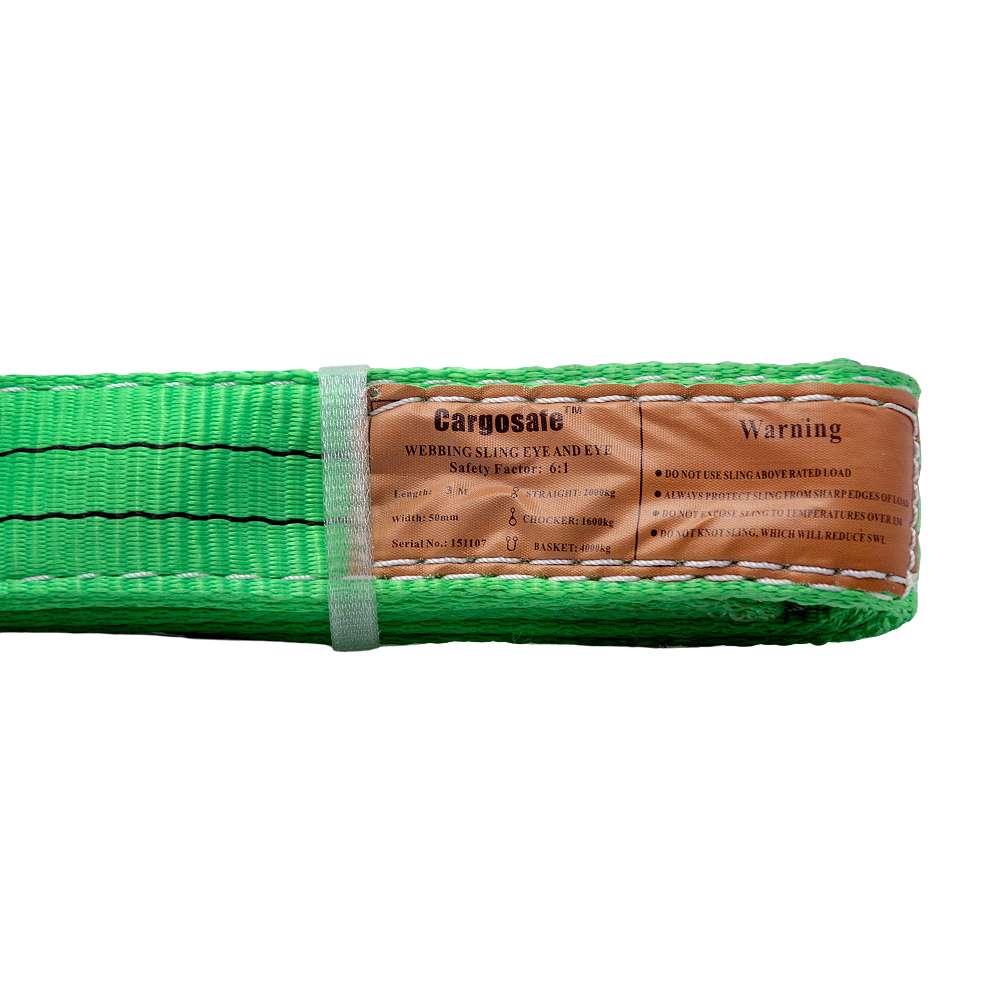 6 m Polyester Flat Woven Webbing Belt (Sling's) 4 Ton Capacity -multicolor 1