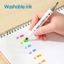 Deli Sketch Marker, Dual Tip, Assorted Colors – Pack of 12 1