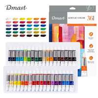 Deli Dmast Acrylic Colour Set – Assorted Colours, 12ml – Pack of 36