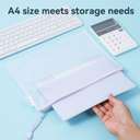 Deli A4 PVC Zip Bag, Assorted, Safe Storage Of Documents 1