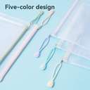 Deli A5 PVC Zip Bag, Assorted, Safe Storage Of Documents 4