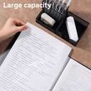 Deli Full Size Display Book, 20 Pockets with Case, Black/Blue 1