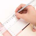 Deli Ruler, Polystyrene Easy Grab, 30cm, Transparent 3