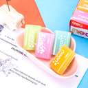 Deli Eraser, Neon Rectangular Shapes, Bright Colours, Easy Grip 1