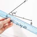 Deli Plastic Ruler, 30cm, Blue 3