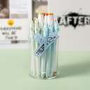 Deli Pen Holder, Plastic, Round, Transparent 4