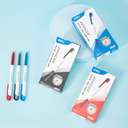 Deli Arrow Ballpoint Pen, 0.7mm, Long Ink Life, Smooth Grip, Blue – Pack of 12 4