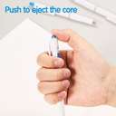 Deli Retractable Smooth Ballpoint Pen, 0.7mm, Comfortable Grip, Smooth Ink, Blue – Pack of 12 1