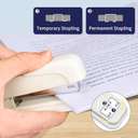 Deli Stapler, 25 Sheets, 24/6 & 26/6, White 2