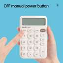 Deli Portable Calculator, 12 Digits, White 3