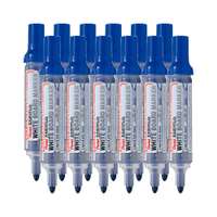Pentel Easyflo Refillable Whiteboard Marker, Bullet Tip, Quick Drying, Blue – Pack of 12