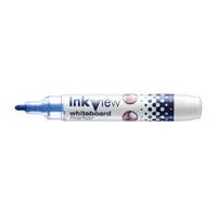 Uni InkView Whiteboard Marker, Bullet Tip, Smooth Flow, Blue – Pack of 12