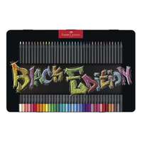 Faber-Castell Black Edition Color Pencils, Supersoft Core, Neon & Pastel Mix, Extra Smooth & Highlights on Dark Paper, Ideal for Drawing & Crafting, Making Pojects, Assorted – Tin Box of 36