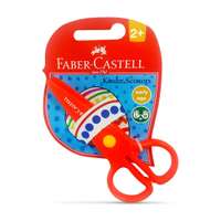 Faber-Castell Kinder Plastic Scissor with Plastic Blades, Child-Safe Rounded Tips, Easy-Grip Handles, Smooth Action, Ideal for Preschool Craft & Classroom Use – Assorted