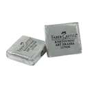 Faber-Castell Kneadable Art Eraser, Square Blocks, Highly Absorbent, PVC-Free, Ideal For Cleaning Slides and Final Drawings, Grey – Box of 18 1