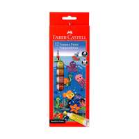 Faber-Castell Poster Colors Tempera Paints, 9 ml Tube, Rich Pigments, Non-Toxic, Bright Shades, Easy to Blend, Ideal for Art & Craft at School & Home – Set of 12 Colors