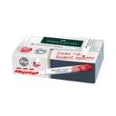 Faber-Castell Whiteboard Marker W20, Refillable & Erasable, Bullet Tip, 2.2–2.8 mm, Low-Odour, Smooth Flow, Ideal for School & Office Use, Red – Box of 10 2