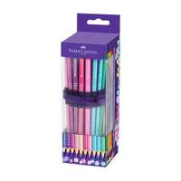 Faber-Castell Sparkle Color Pencils with Graphite Pencil, Sharpener & Eraser, Supersoft Core, Smooth Texture, Ideal for Craft & Drawing, Assorted - Roll of 20 + 3