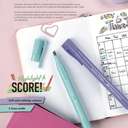 Faber-Castell Textliner 38 Slim, Refillable, Pastel Shades, Soft Grip, Smooth Flow, Water Based Ink, Great Marking, Ideal for School & Office Use, Assorted – Set of 6 2