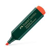 Faber-Castell Textliner 48, Superfluorescent, Chisel Tip, Smooth Flow, Refillable, Highlights Notes, Ideal for School & College Use - Orange