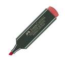 Faber-Castell Textliner 48, Chisel Tip, Refillable, Super Fluorescent Marking, Water Based Ink, Great Marking, Ideal for School & Office Use, Red – Box of 10 0