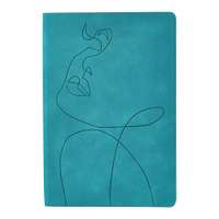 Deli Leather Cover Notebook, A5, 96 Sheets, 80 GSM, Perfect for Office & Journal - Green